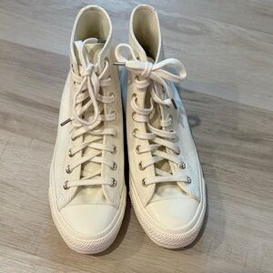 Classic High-Top White Sunflower Converse